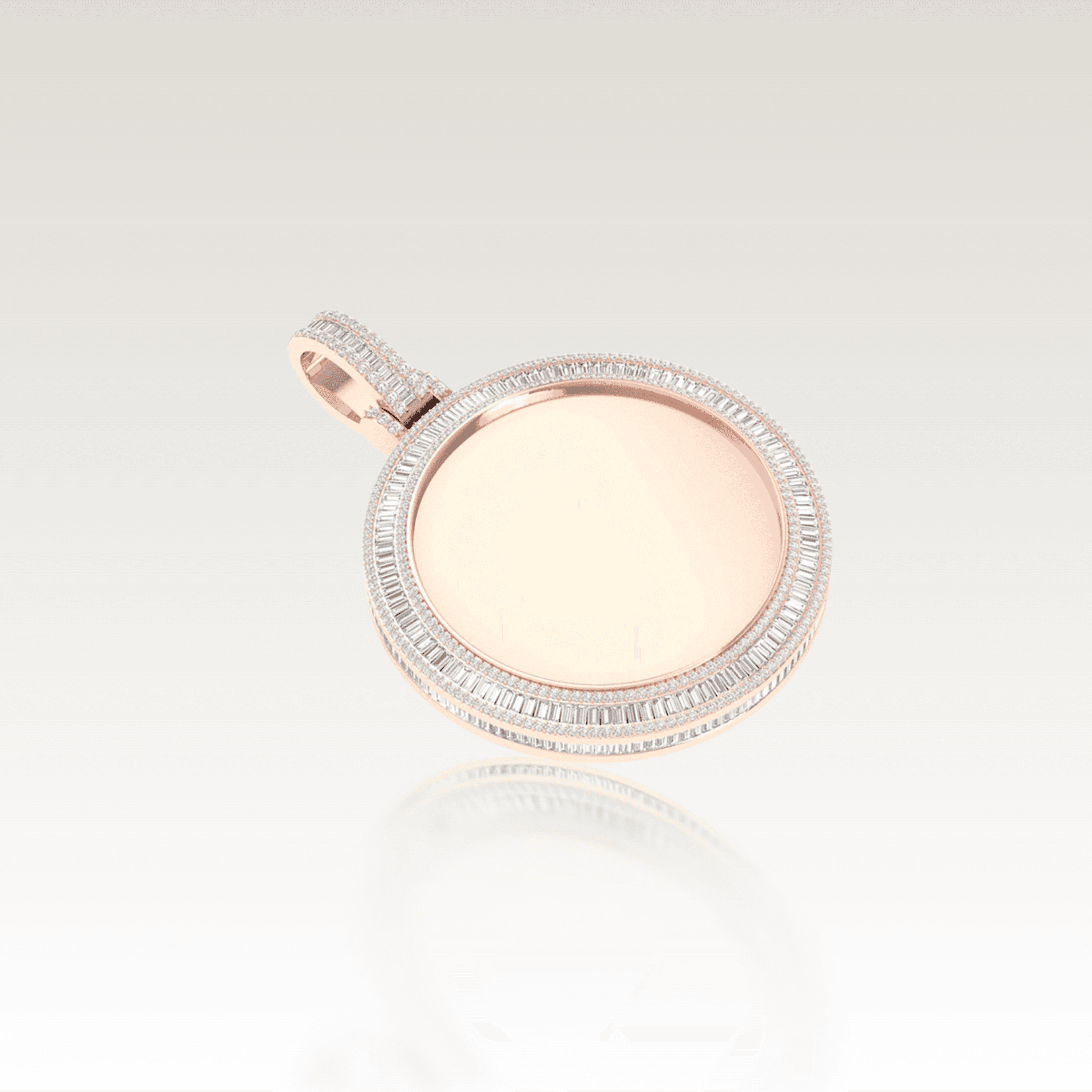 SAINT' Tennis Baguette Pendant image 2