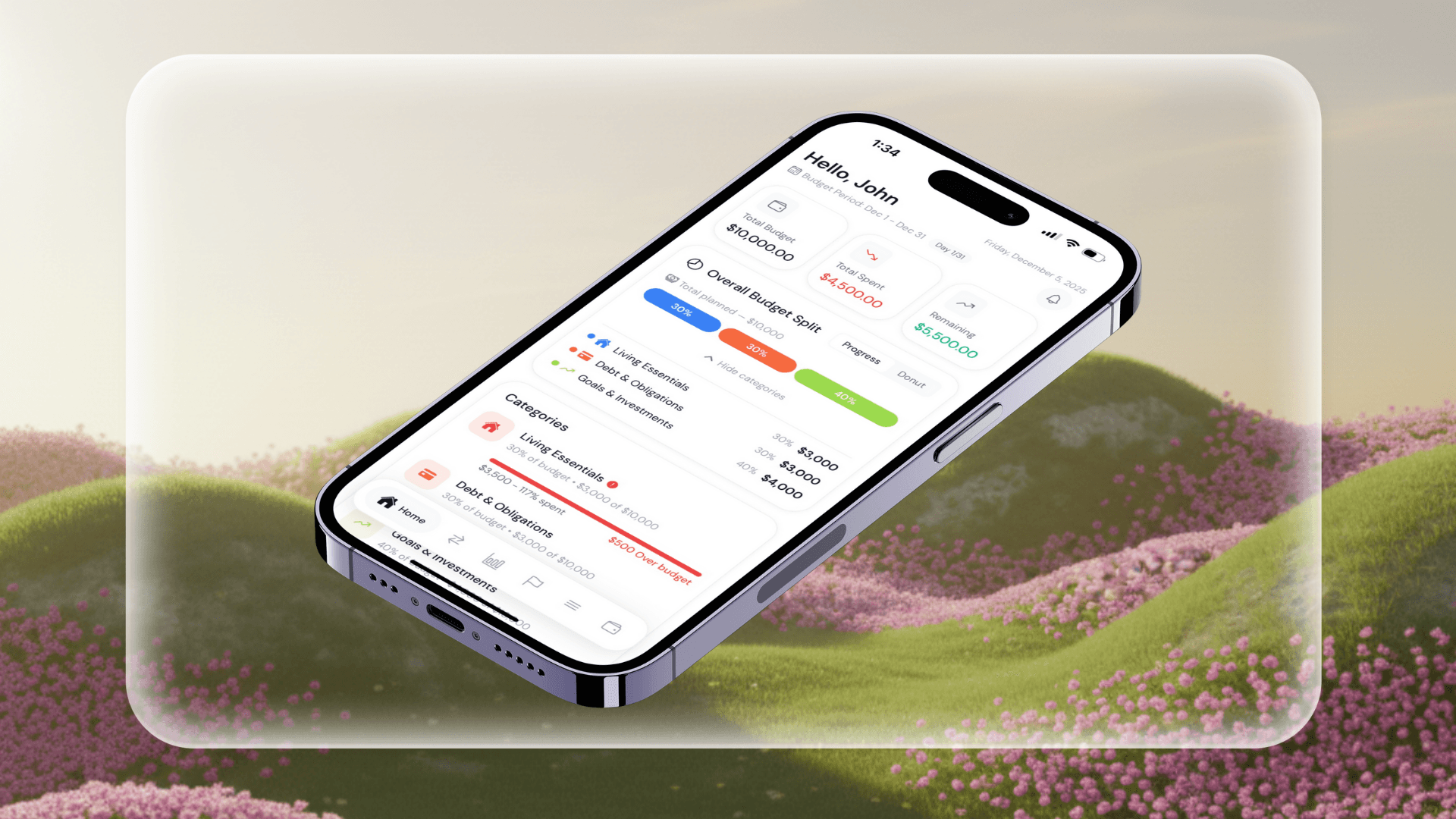 A mockup of Freelio's mobile app