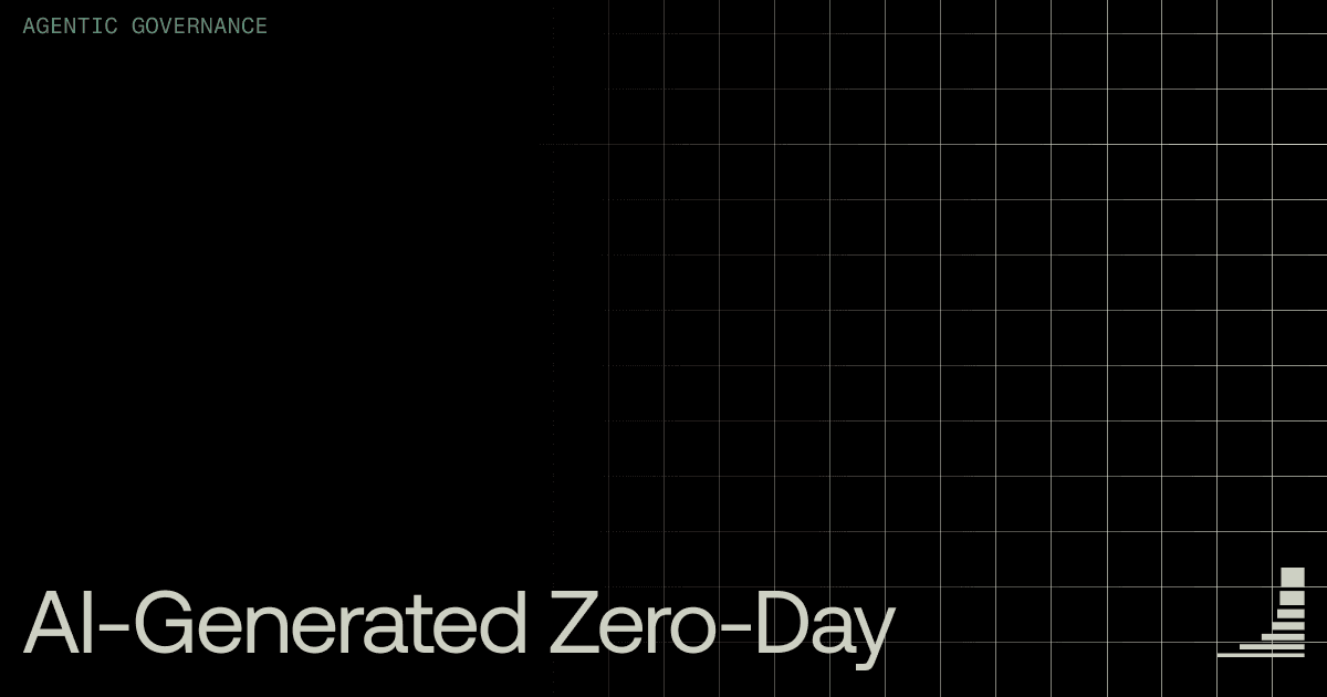 Waxell blog cover: AI agent zero-day governance — governing autonomous vulnerability discovery