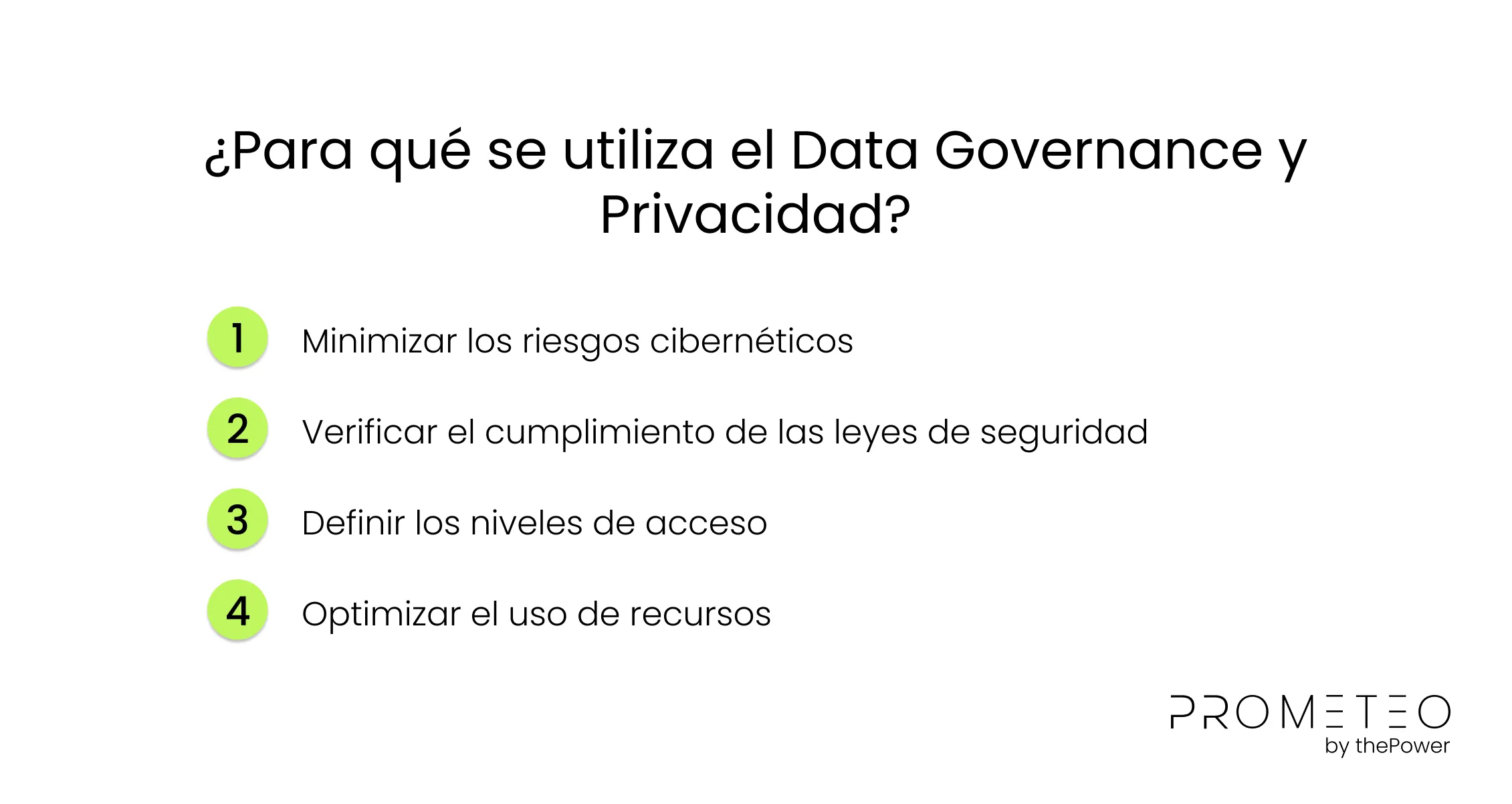 ¿Para qué se utiliza el Data Governance y Privacidad?