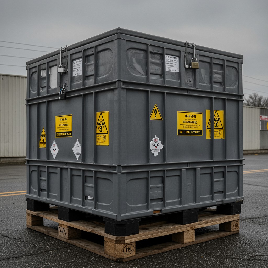 Dangerous goods transported on a pallet