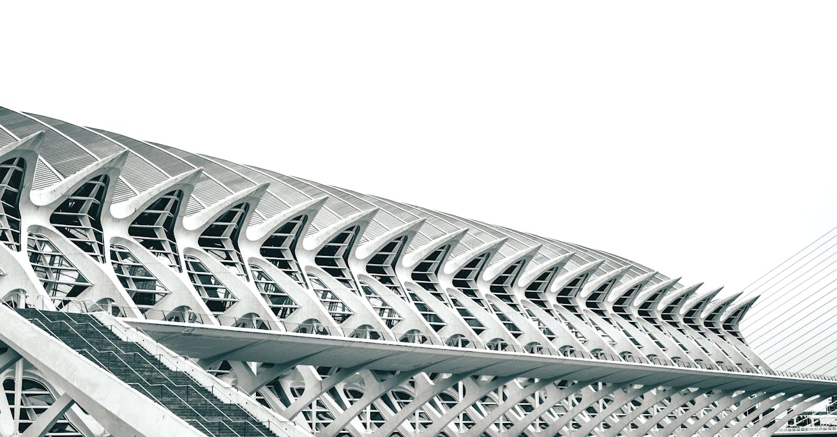 Modern and futuristic architectural structure in Valencia, Spain, showcasing innovative design.