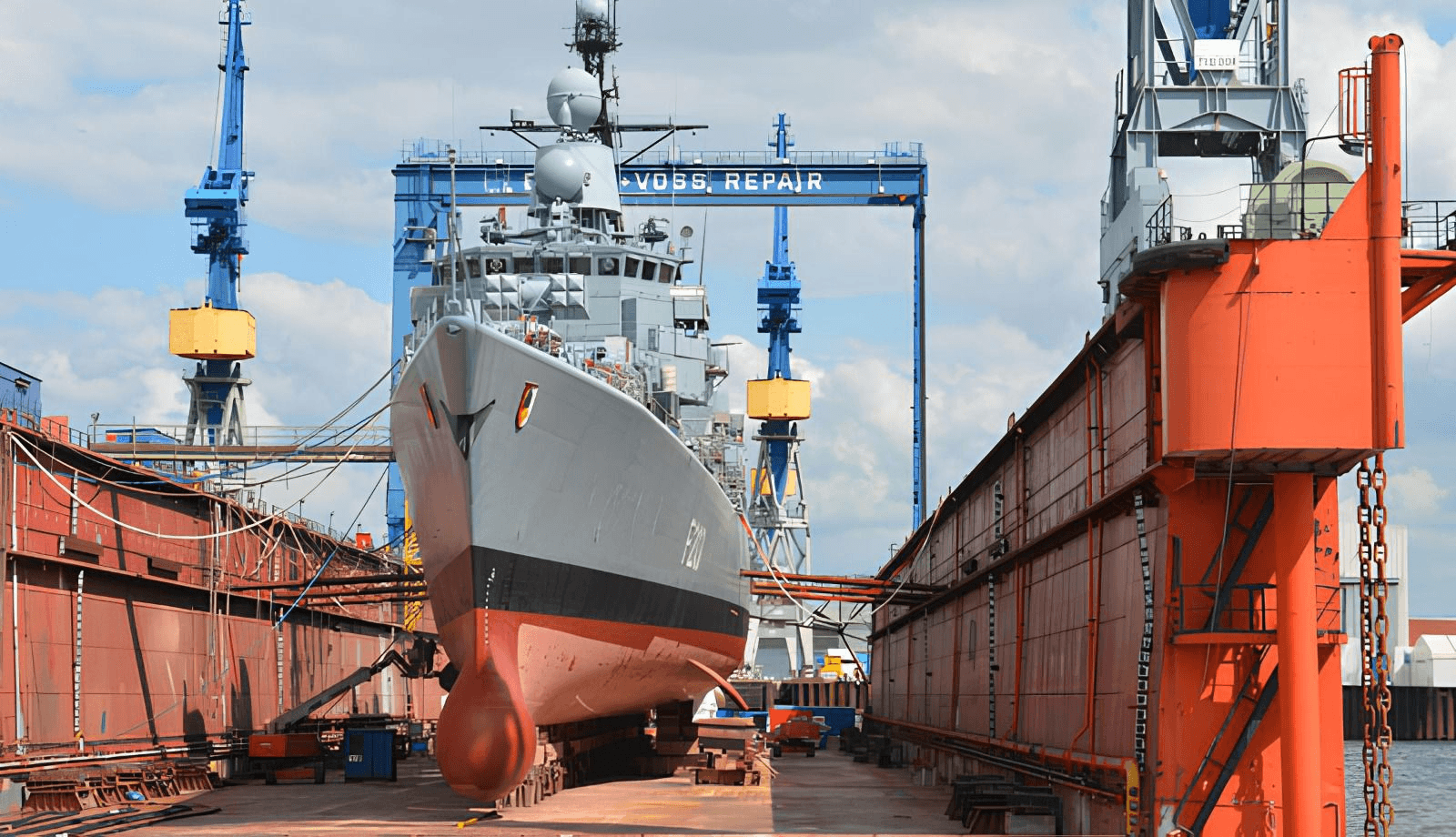 Submarino navegando debaixo d'água, simbolizando a capacidade da Agmol em projetos navais e construção de embarcações robustas.