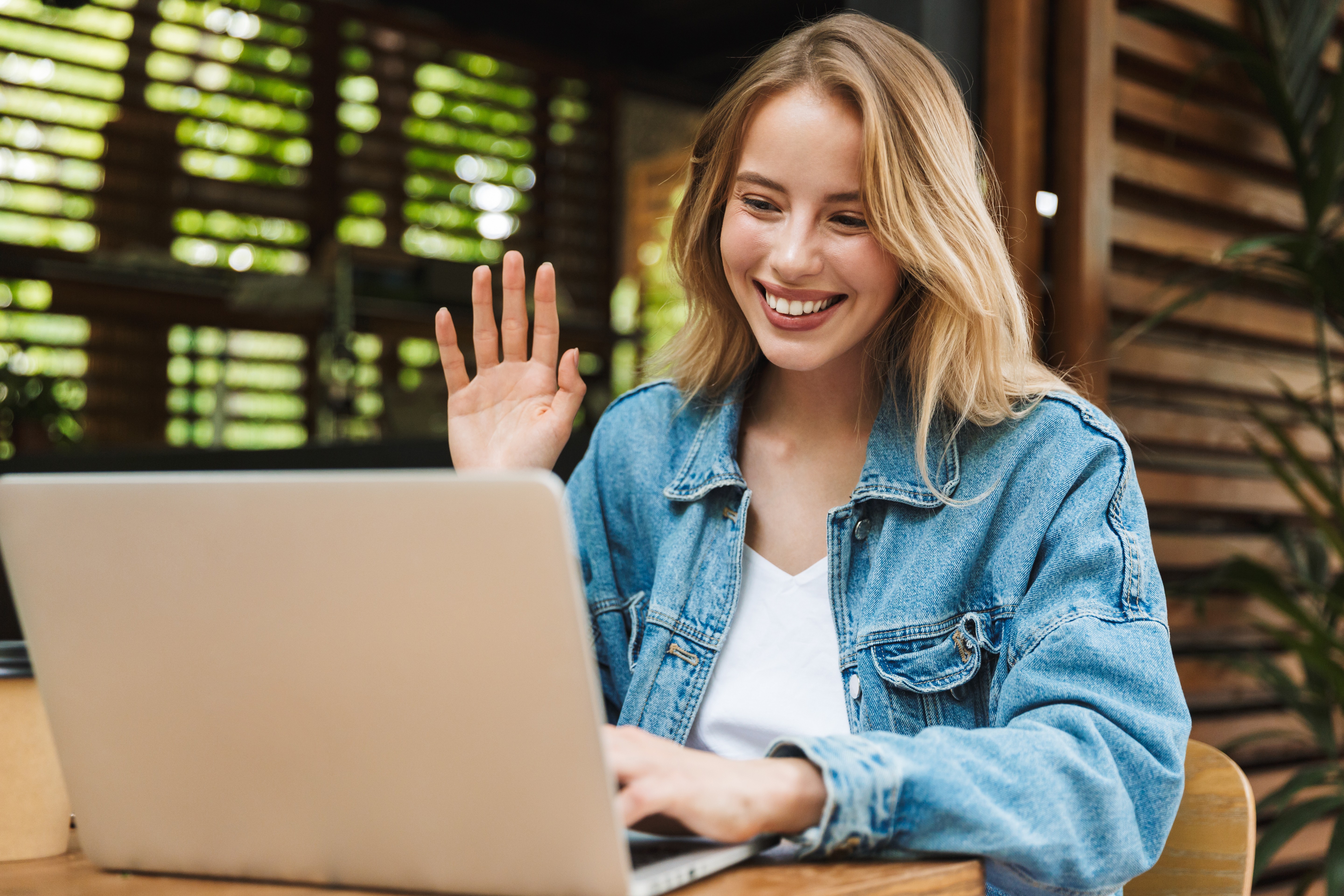 Woman Using Laptop