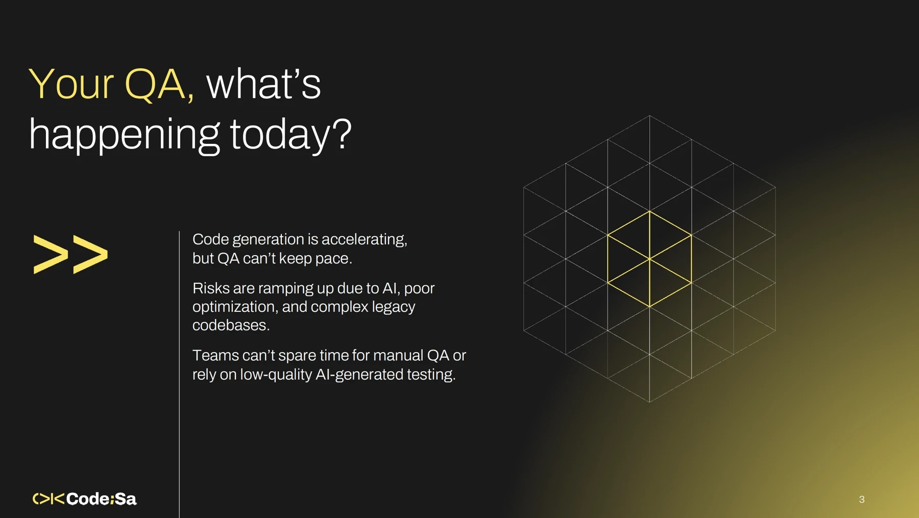 Presentation design for AI startup