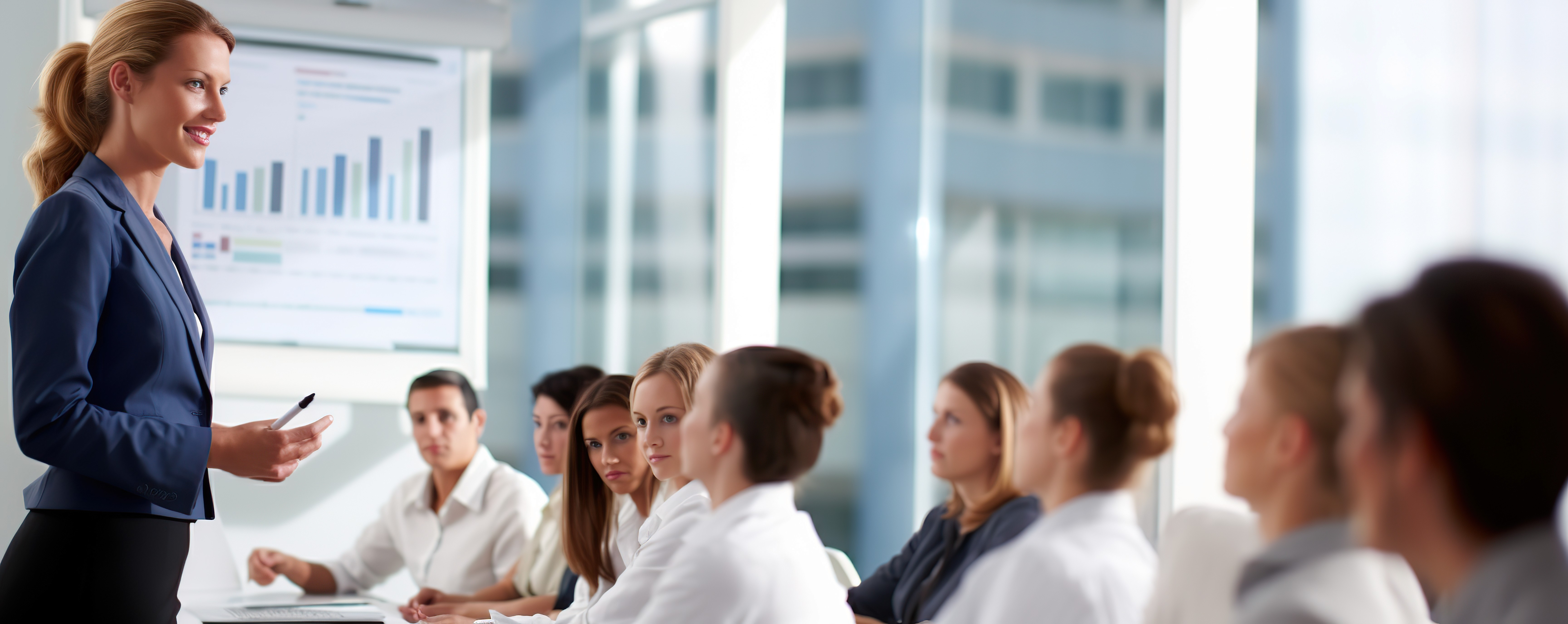 a group of people sitting around a table with laptops