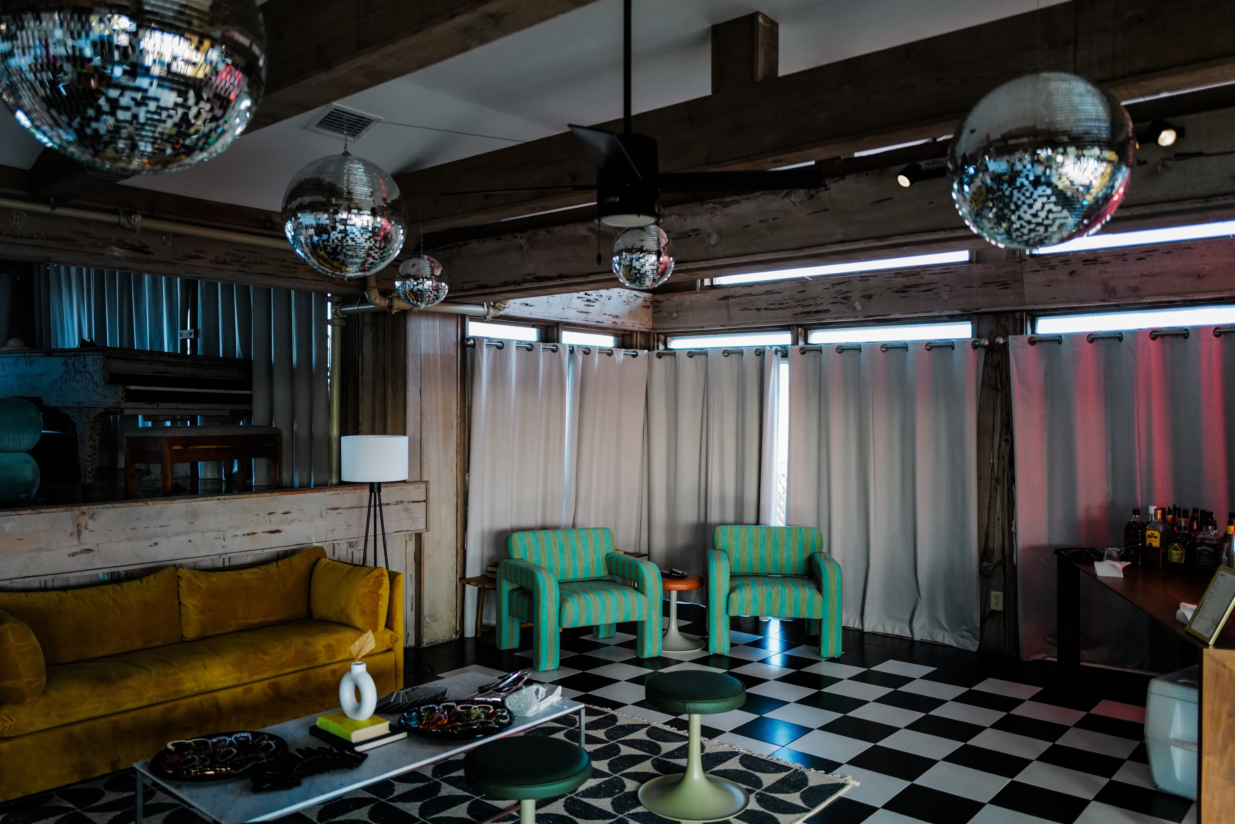 stylish interior design combining contemporary aesthetics and the charm of historic Key West lodging