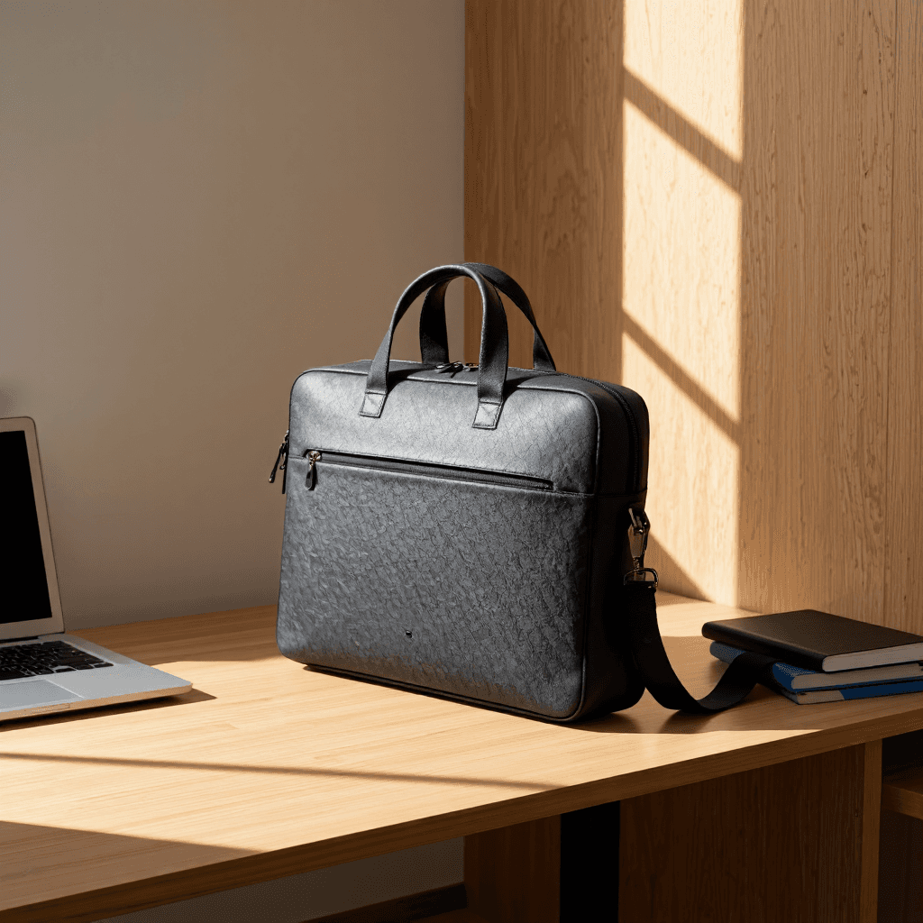 product photography of a laptop bag