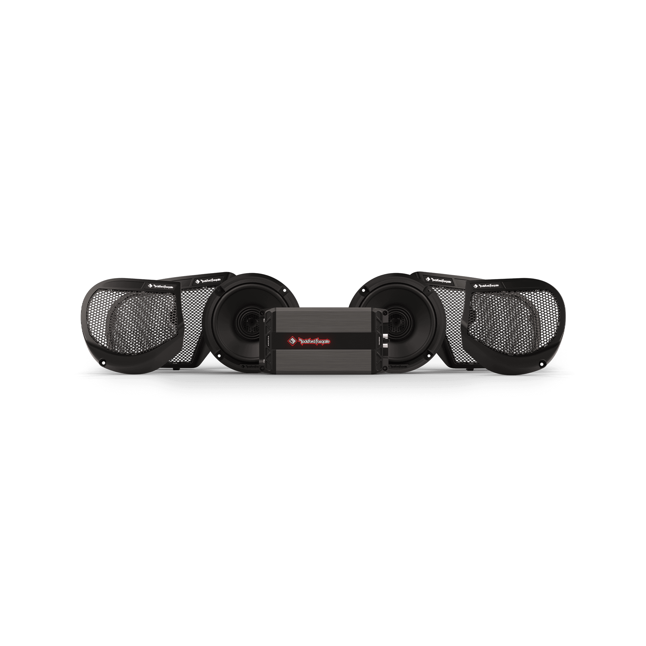 Rockford HD24-STG2 Komplettsystem – Fairing-Lautsprecher und digitaler 1.000-W-Amp