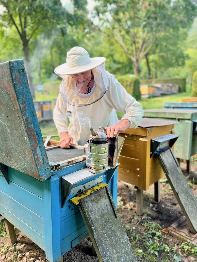 Bazsó András 90 évesen is aktívan méhészkedik