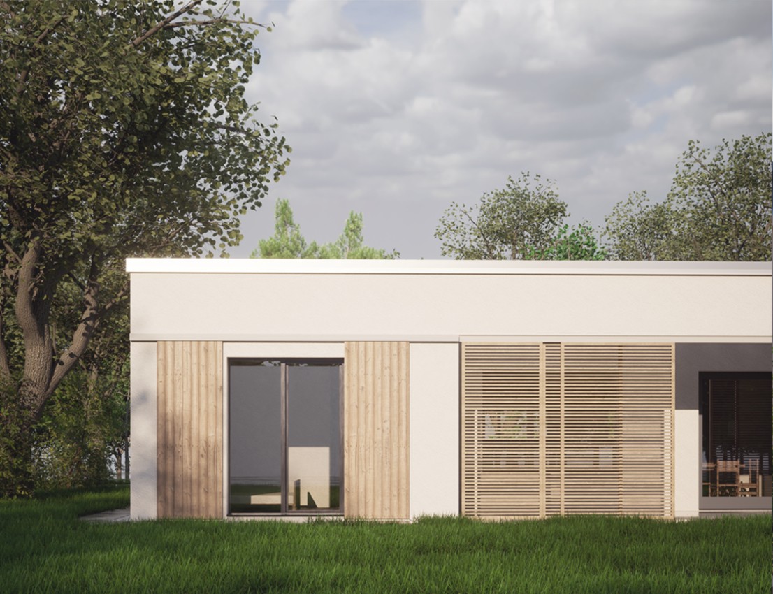 családi ház minimalista