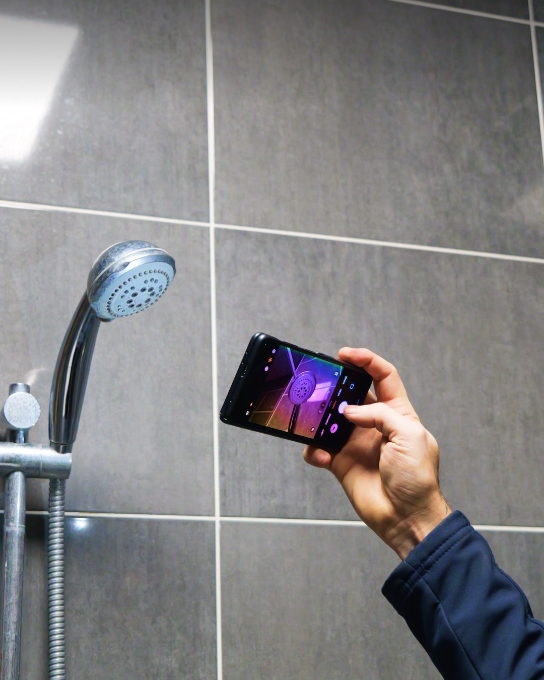 Photo of shower unit for compliance