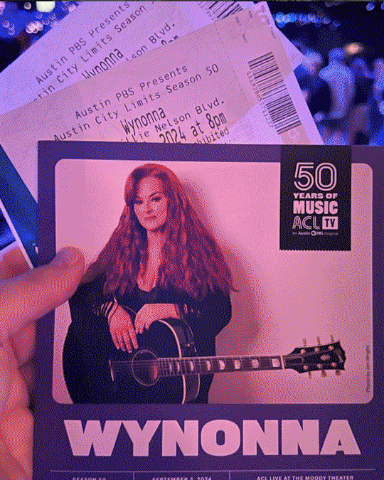Gif of photos taken of programs at Austin City Limits tapings