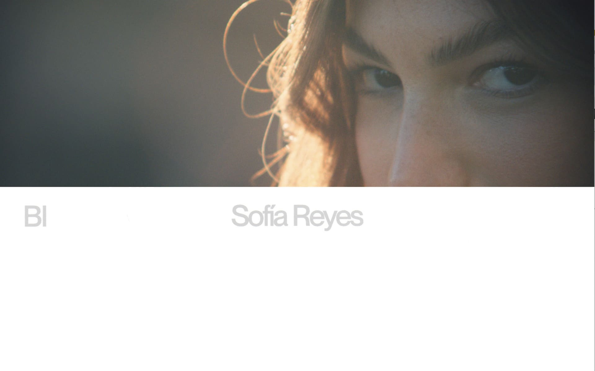 Banner design for BI, a project for Sofia Reyes.