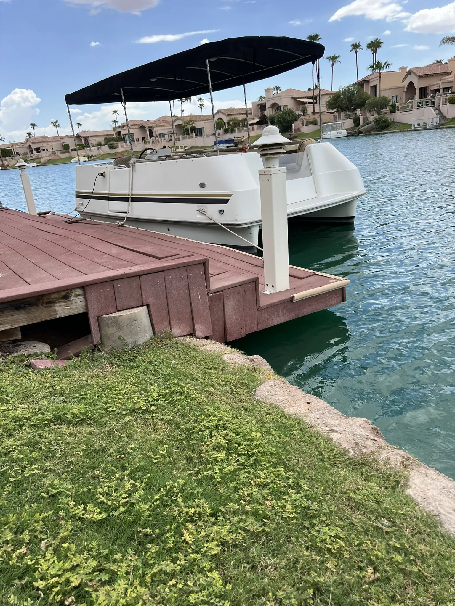 Before. HBC Desks – The Perfect Landing with Trex Enhance decking