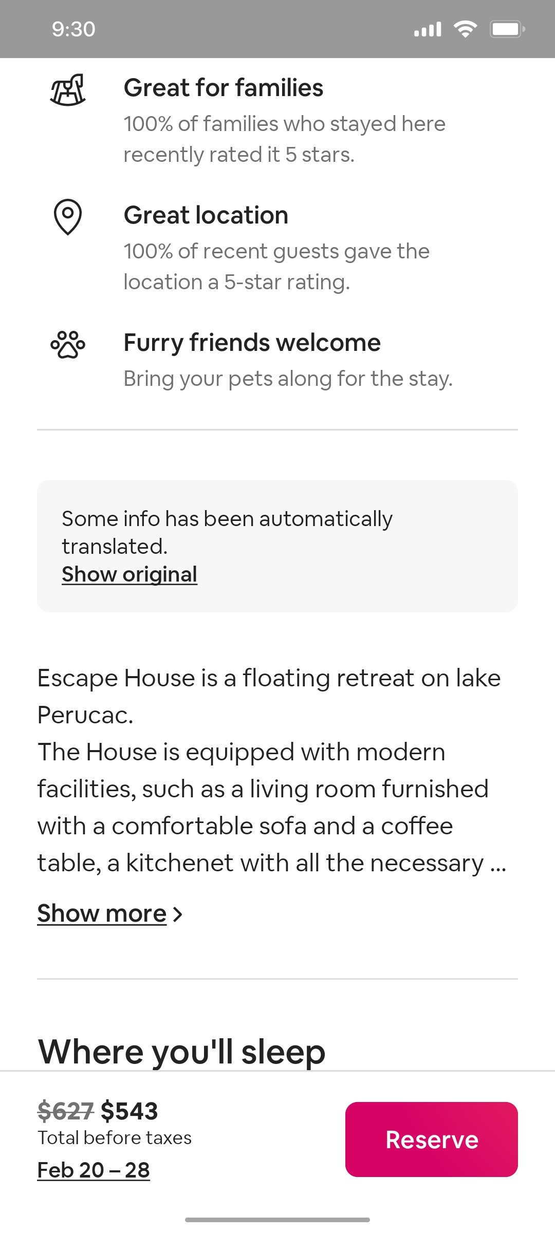 Airbnb Stay more details Guidlines screen