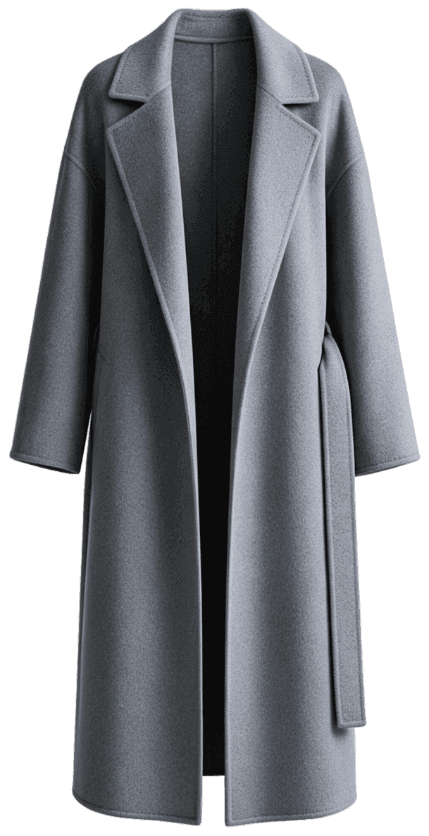 Cashmere wrap coat