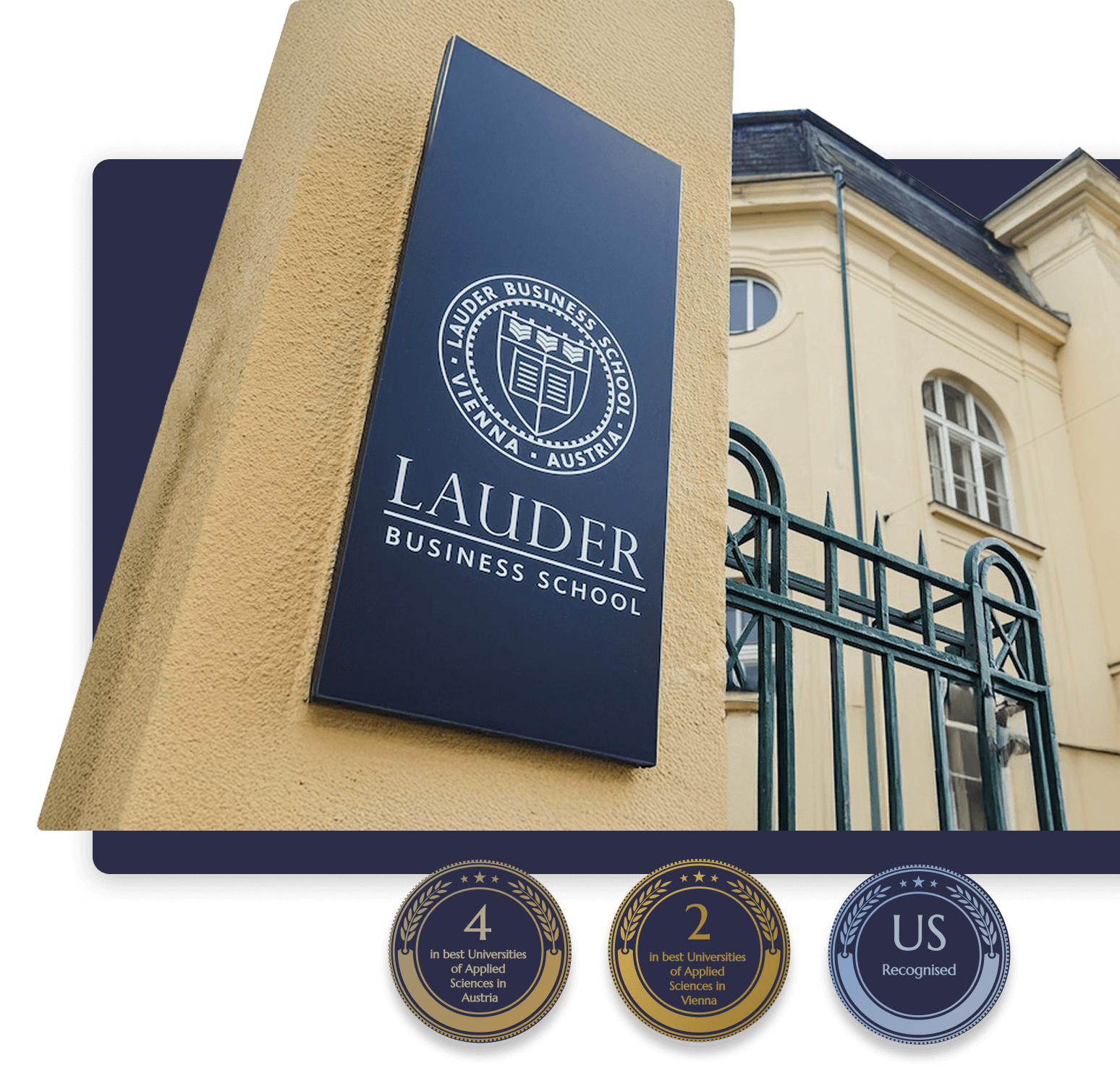 Lauder Business School Entrance & Main Awards