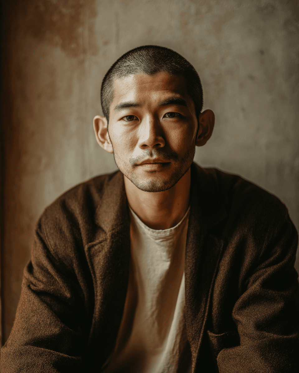 A portrait image of a man