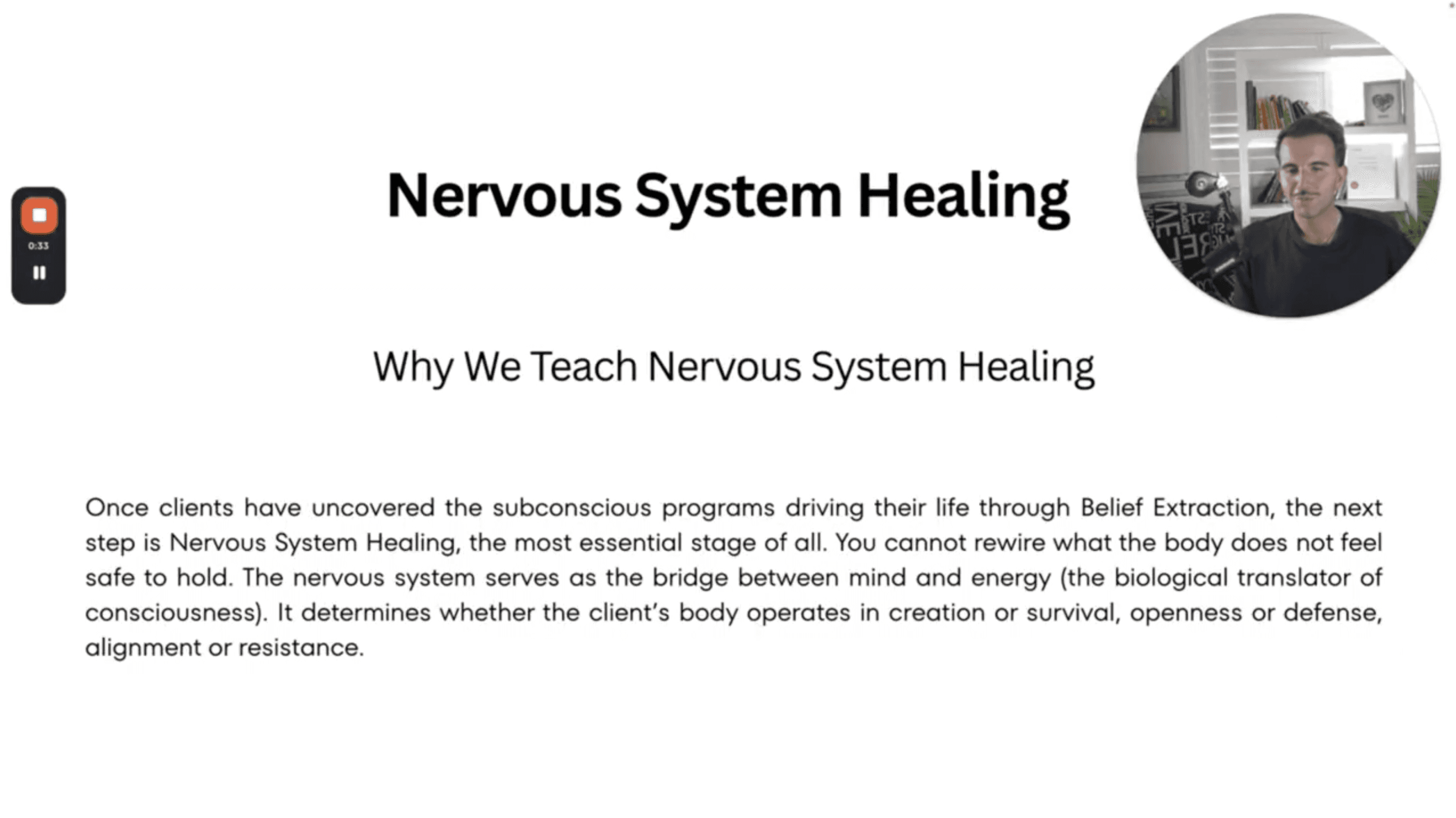 Nervous system healing lesson inside EPI Collective program with Jake Oliveira