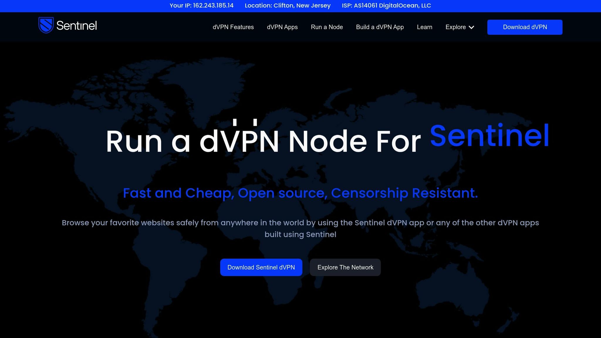 Sentinel dVPN