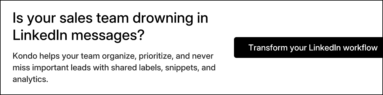 Is your sales team drowning in LinkedIn messages?