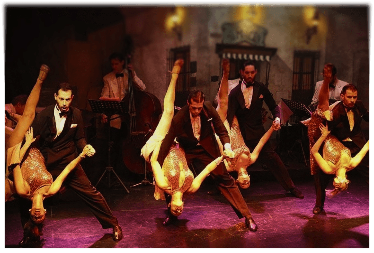 man and woman dancing indoors