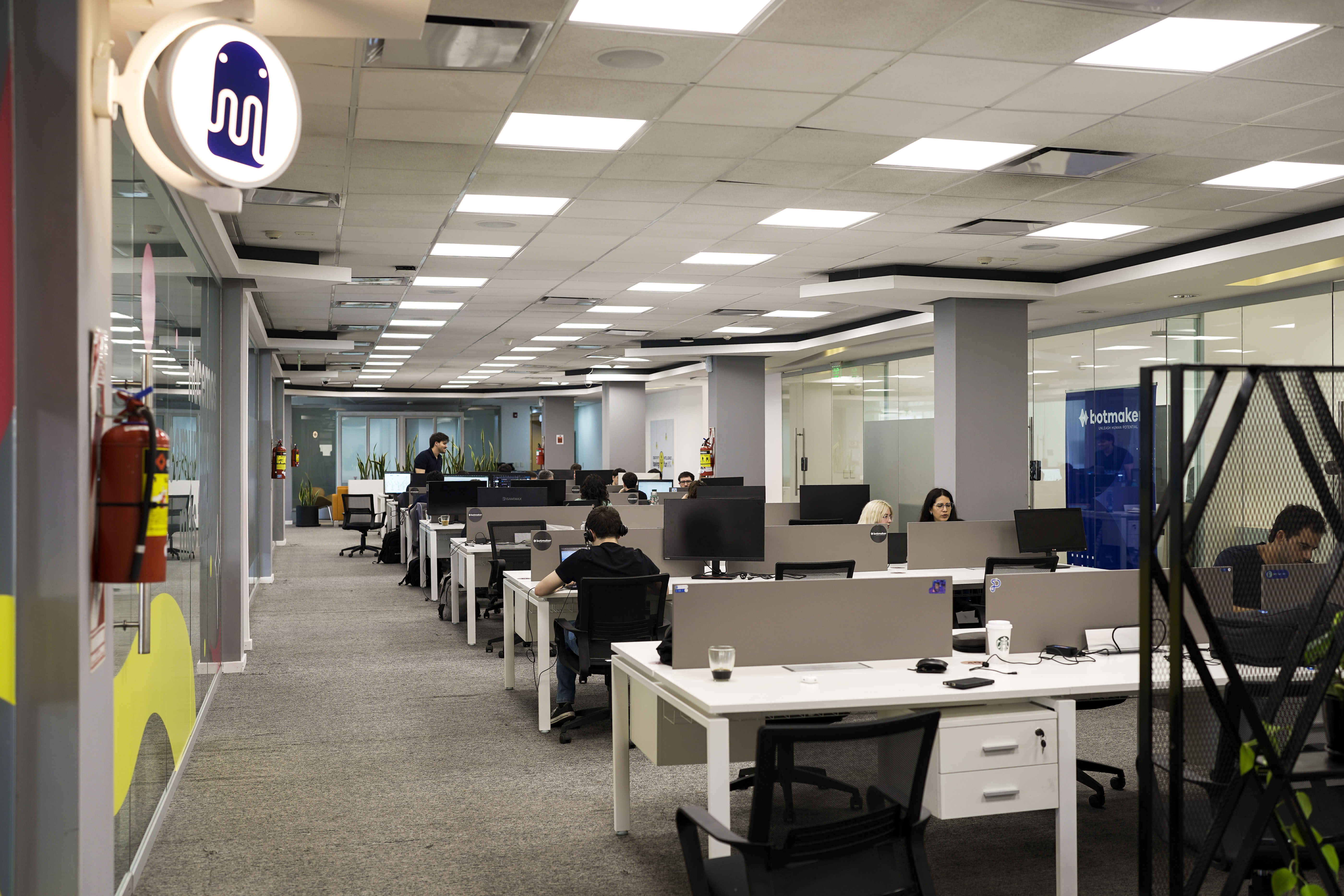 man and woman sitting on table