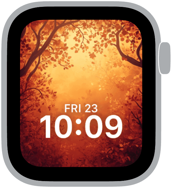 The autumn gradients 10 apple watch face