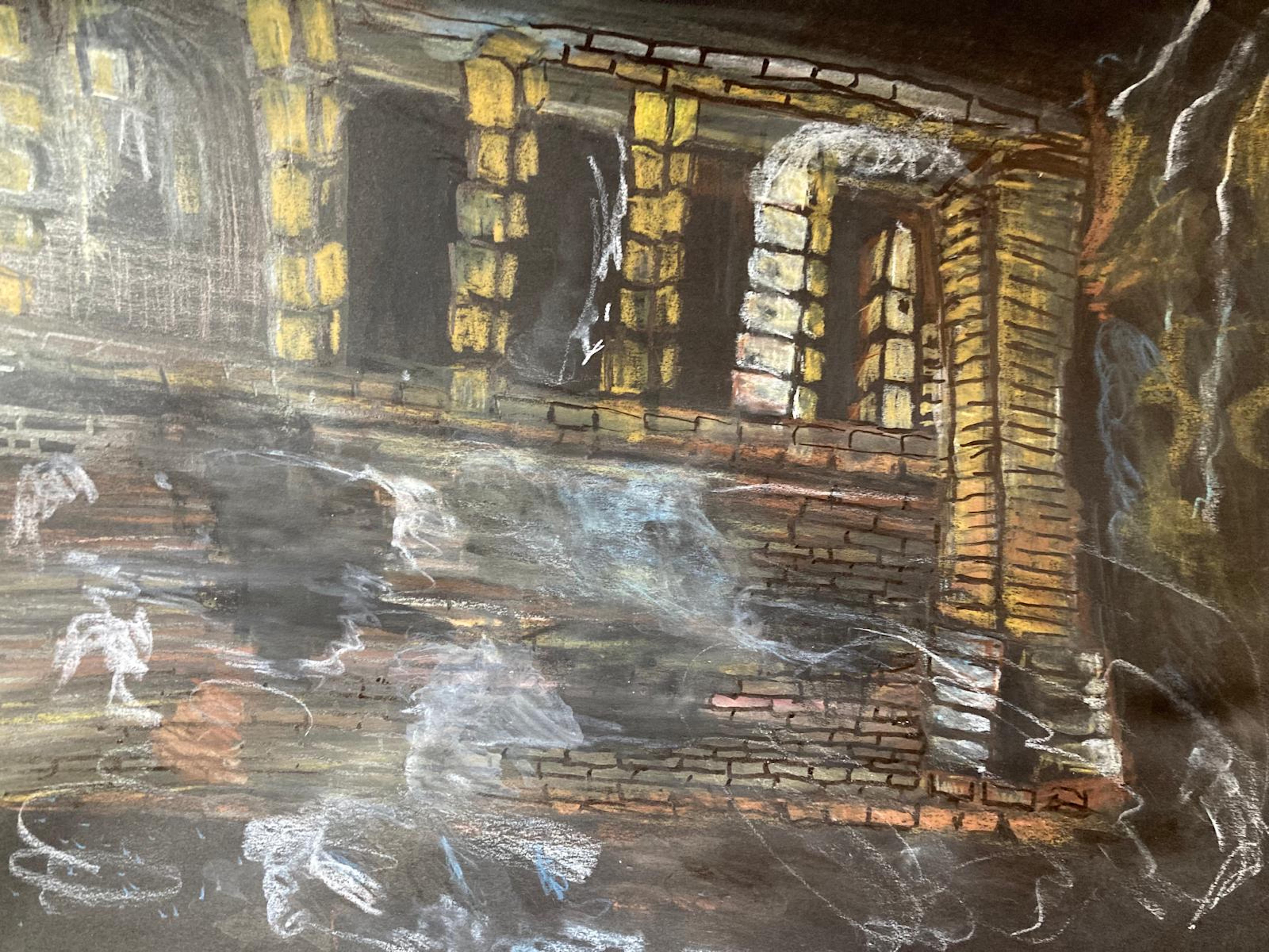The Cave to Nowhere | kleurpotlood en water | A3