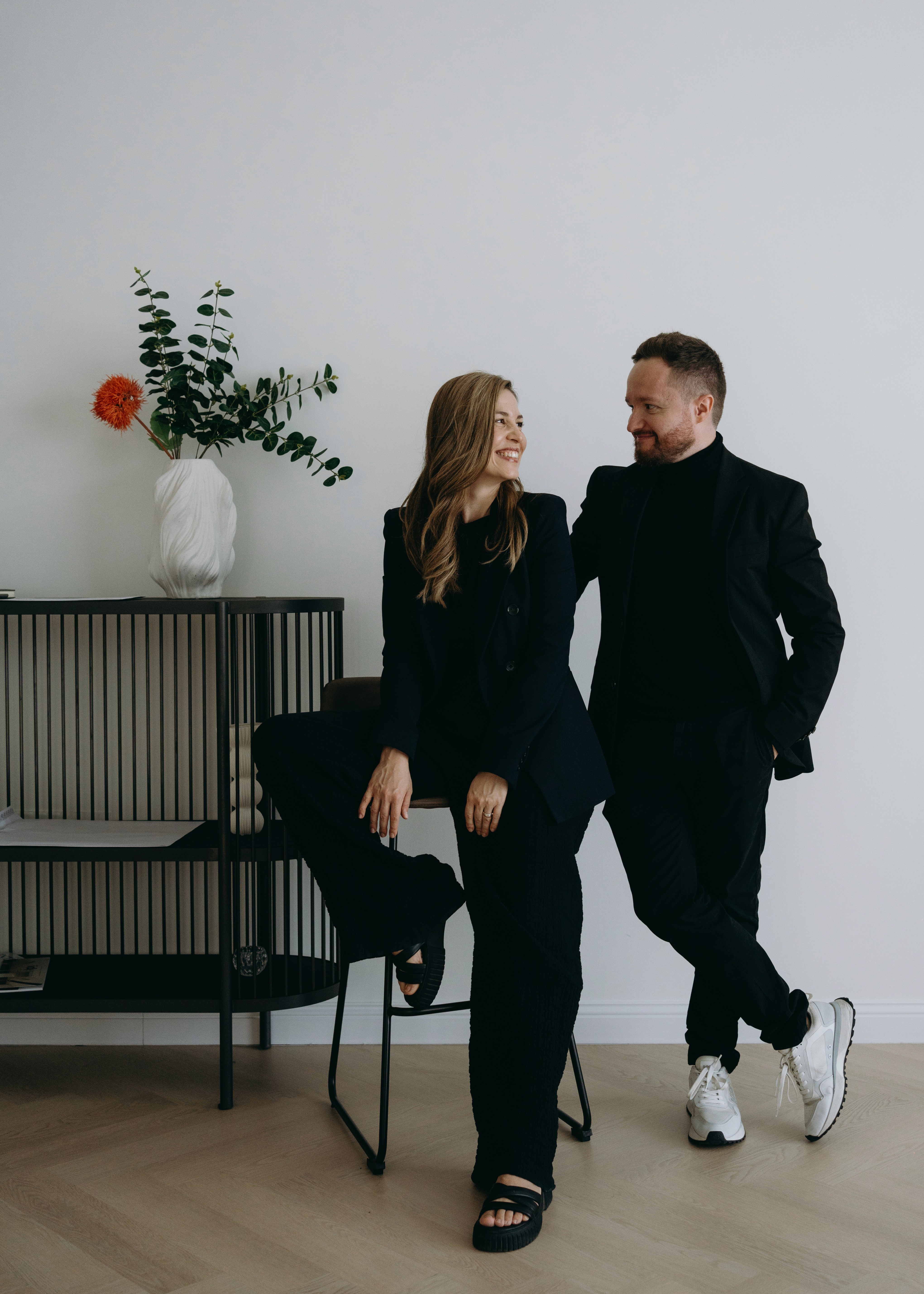 The people behind At Yours, photographed together in a familiar interior