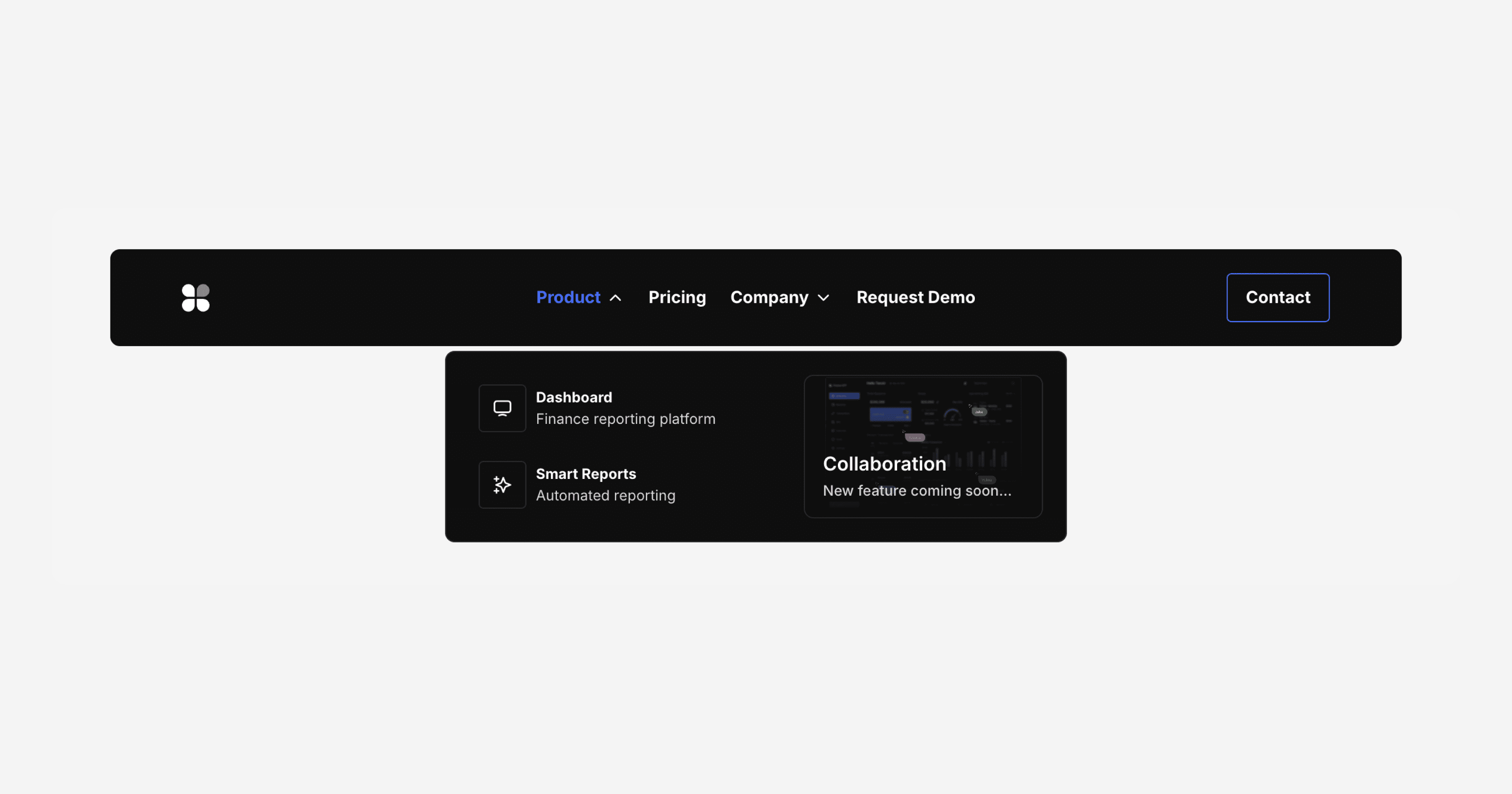 Responsive navigation header Framer component