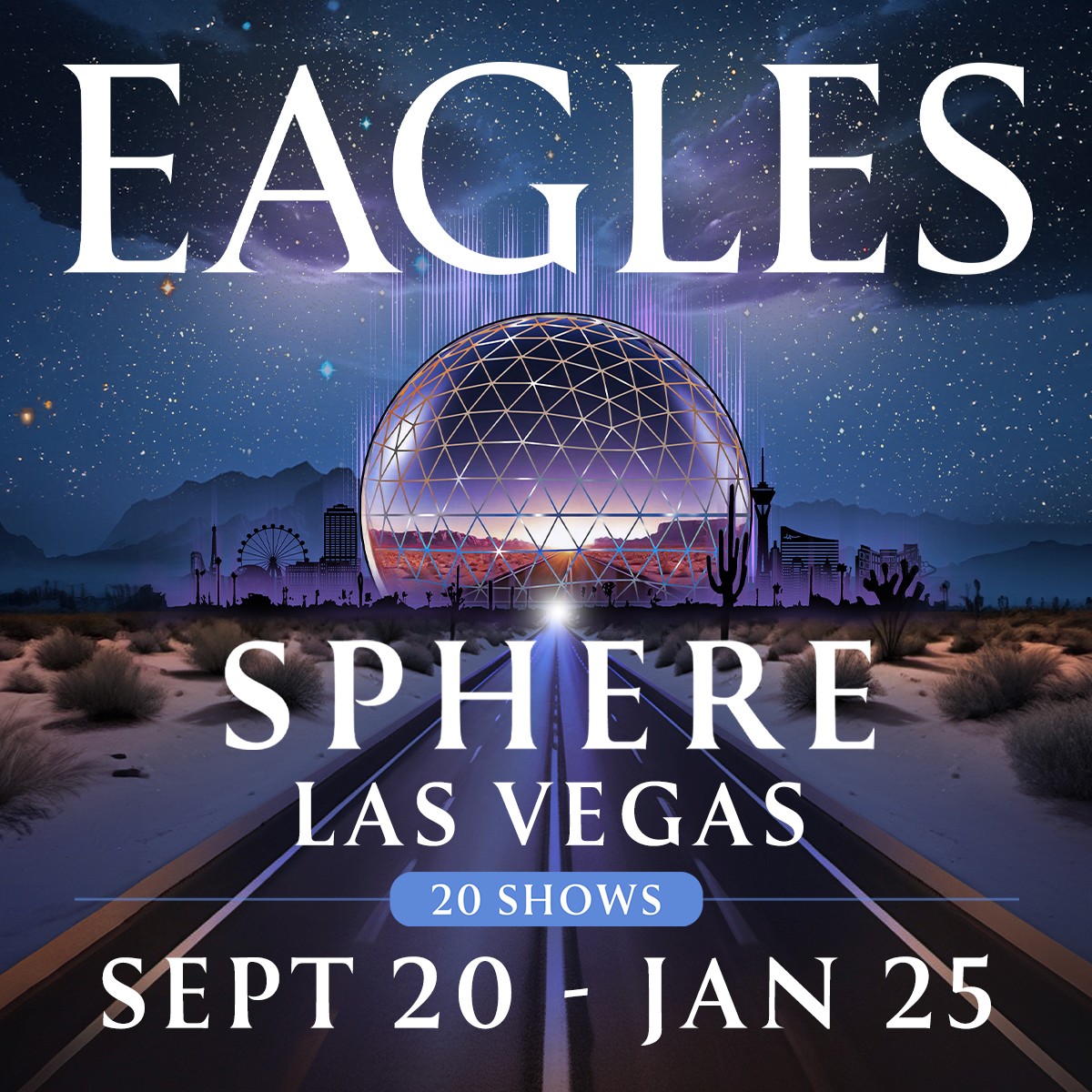 Eagles at Sphere Las Vegas artwork