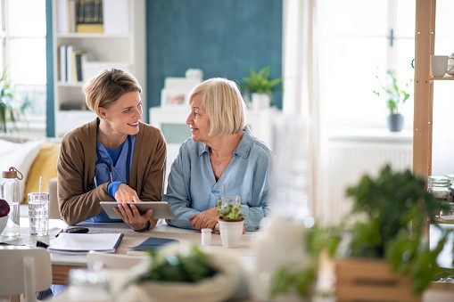 Aged care worker using TickedOff to provide better care and support