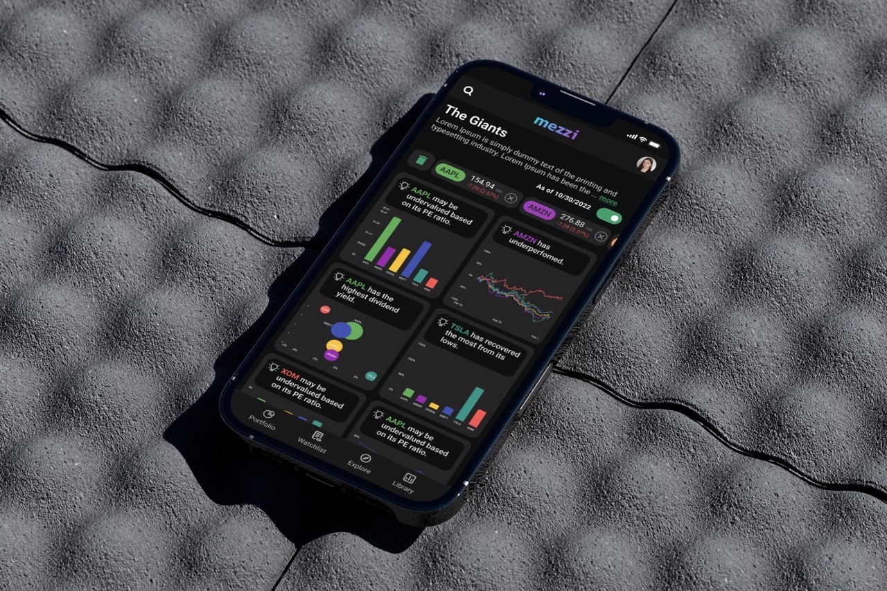 A mockup of an iPhone placed on a chair's back