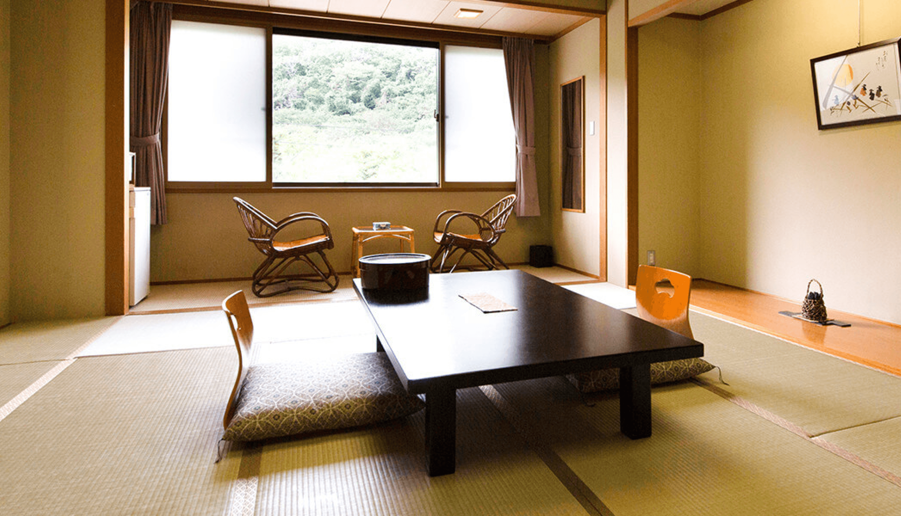 A low table on a tatami mat