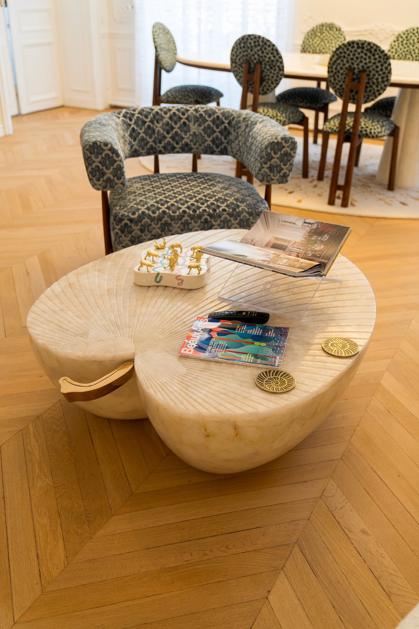 A person wearing a virtual reality headset.