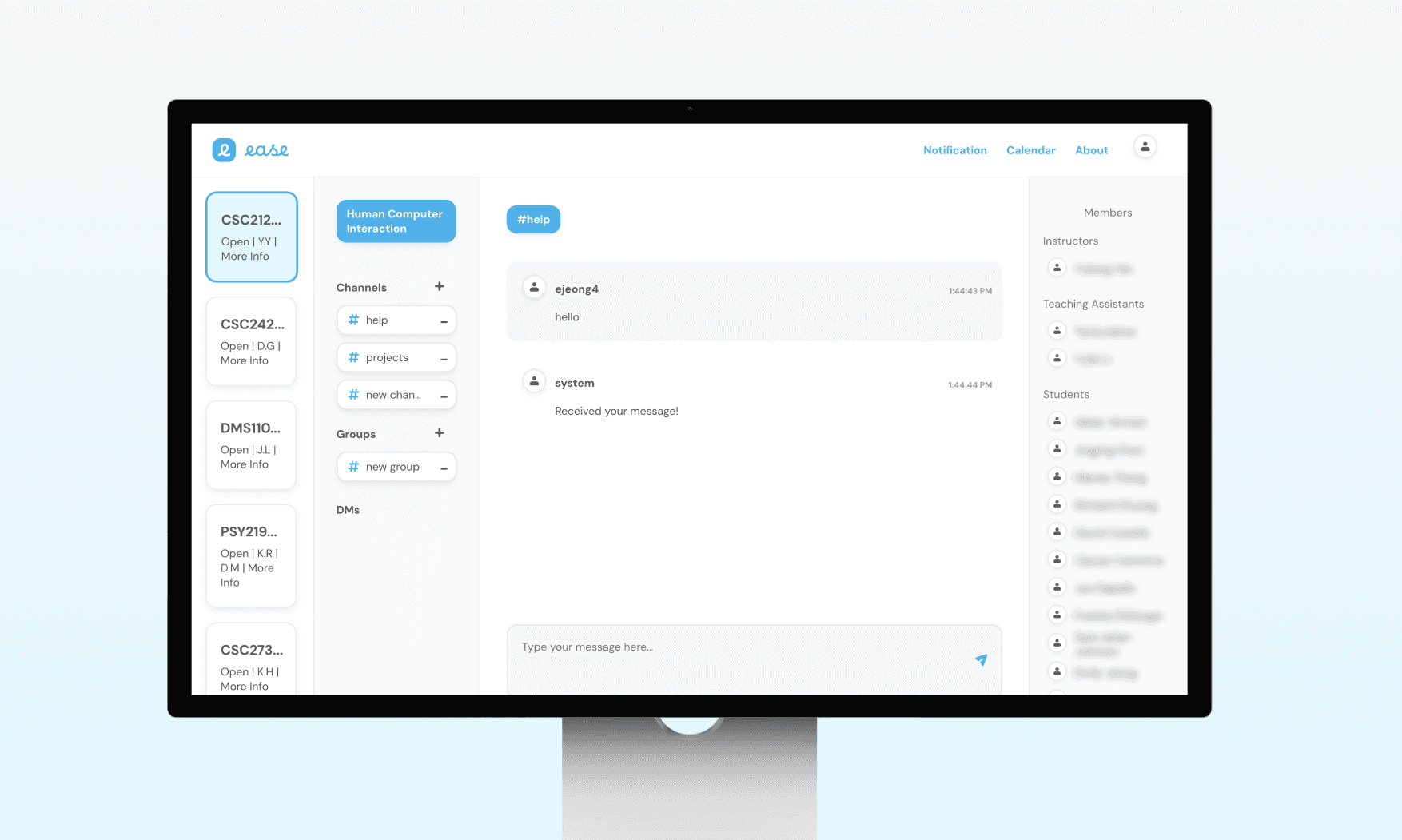 Laptop showing Orbit UI