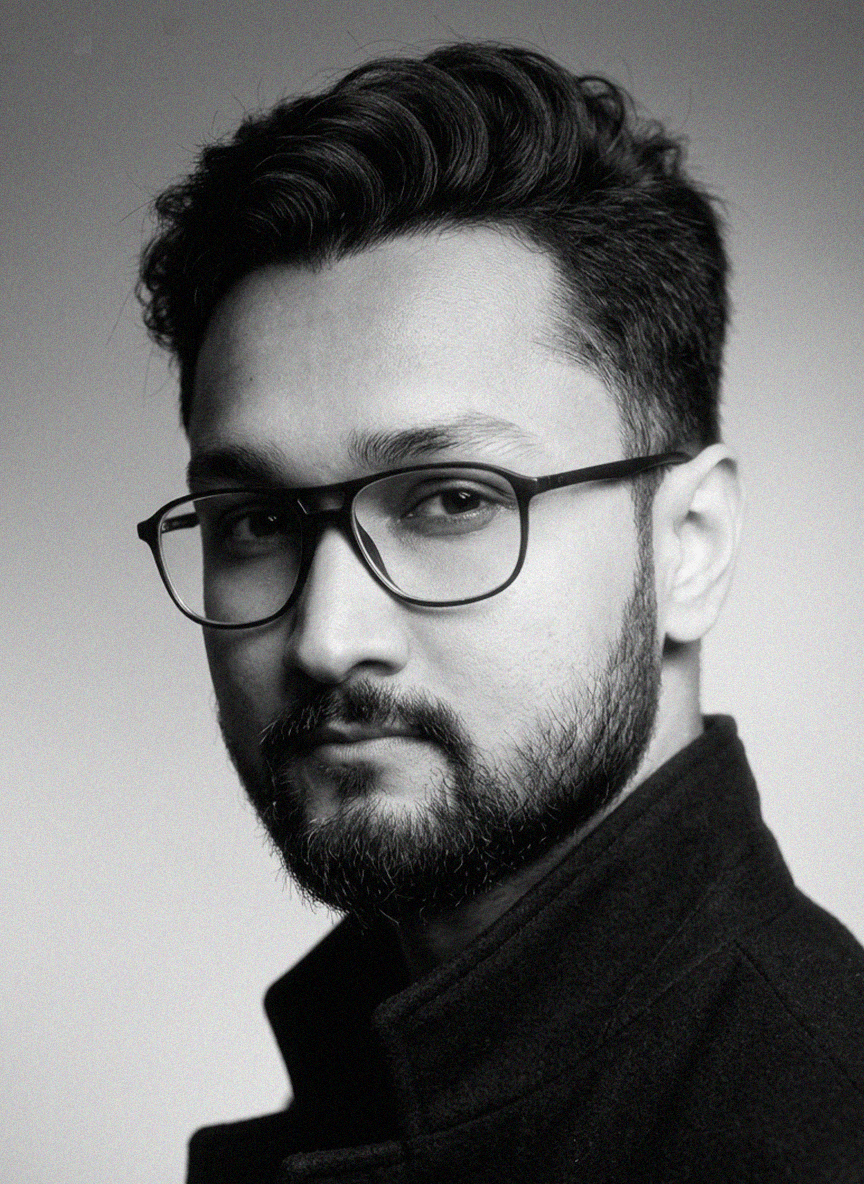 Portrait of portfolio creator – front view