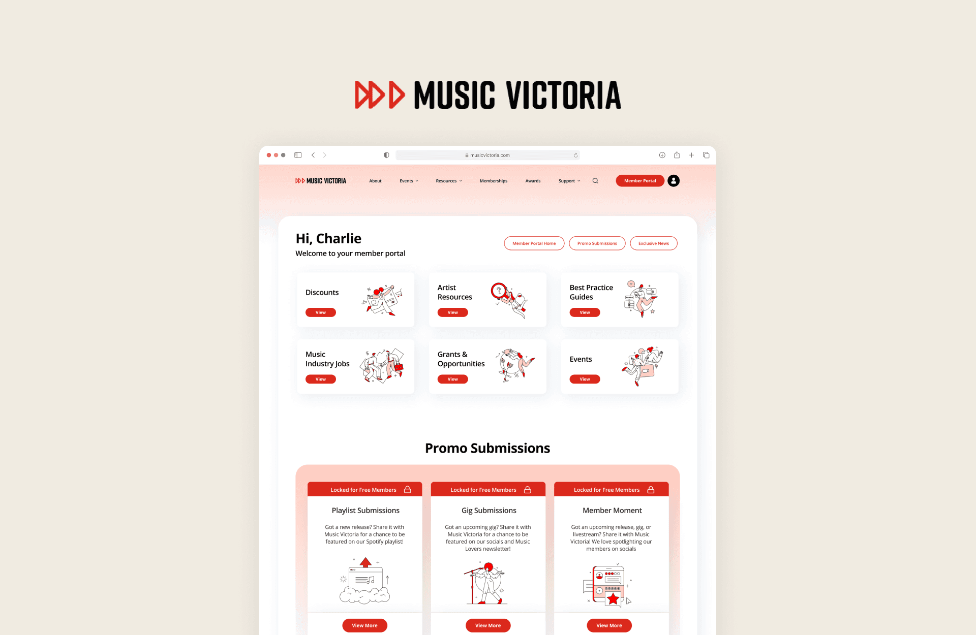 Music Victoria Redesign