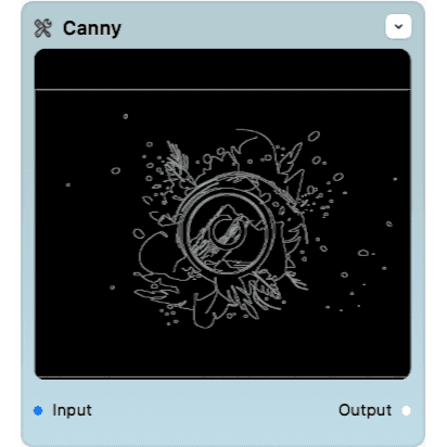 screenshot of the Canny Edges node