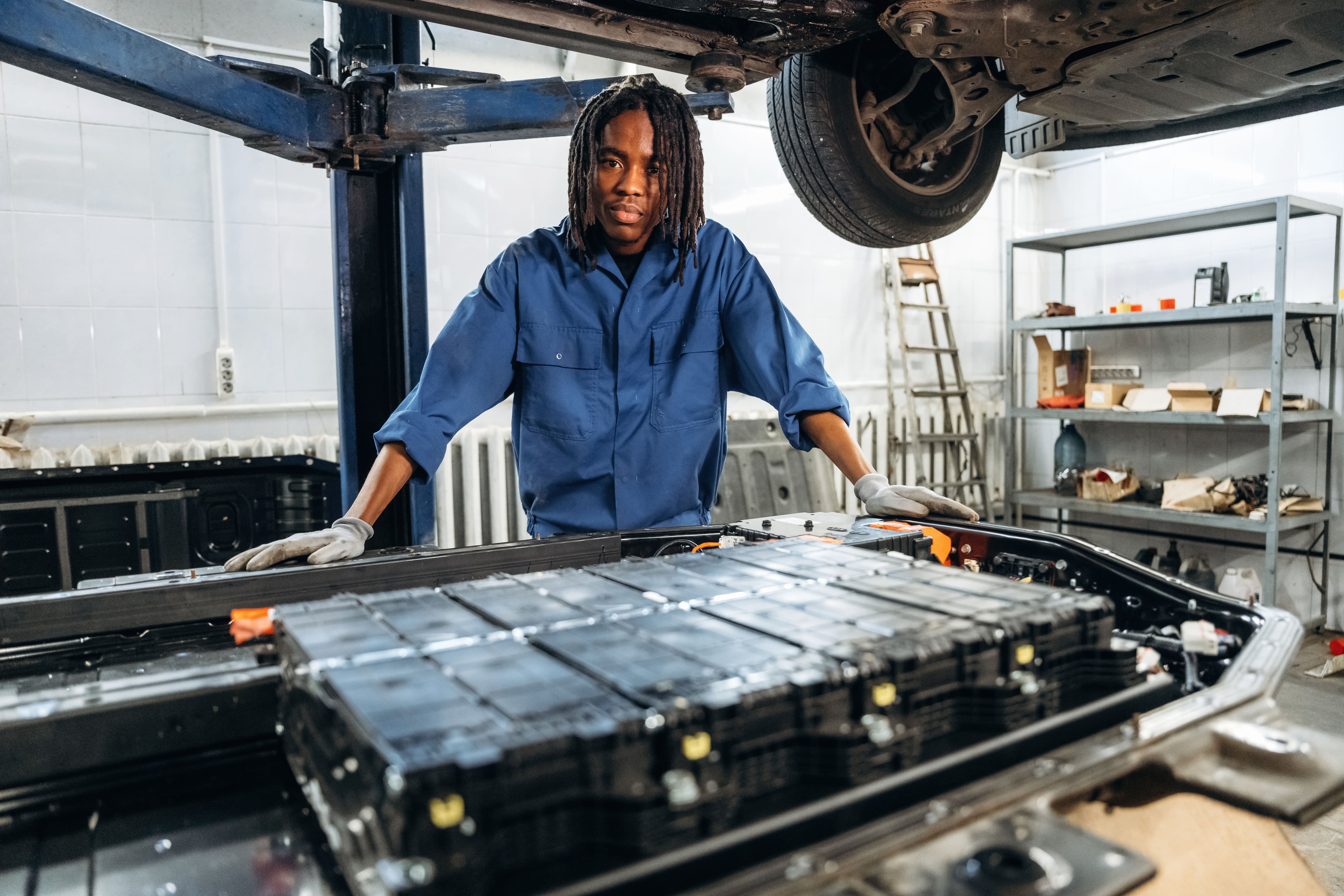 batterie-de-voiture-électrique
