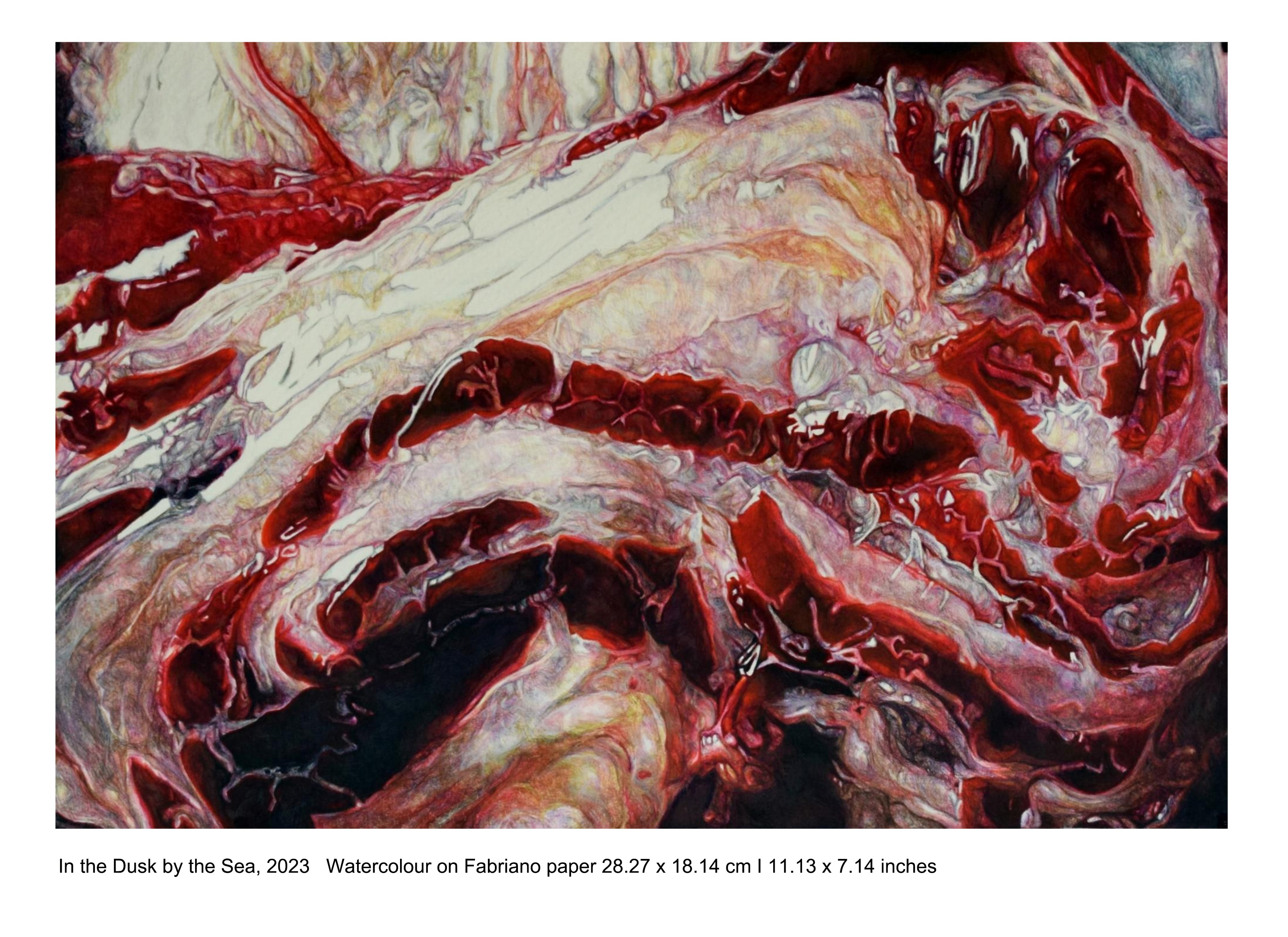 herd of sheep on road painting