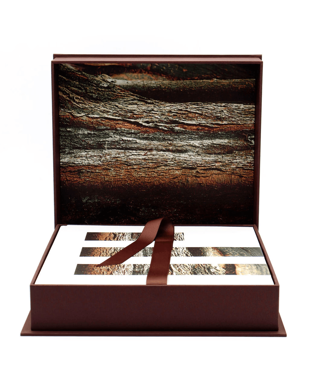 High-end print portfolio showcasing premium craftsmanship and design.