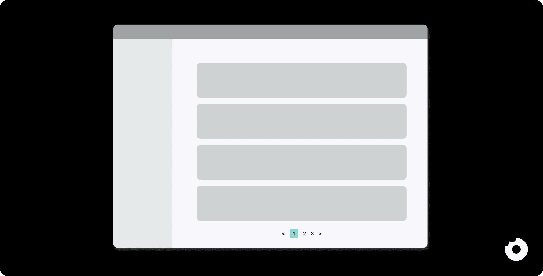 Pagination wireframe 