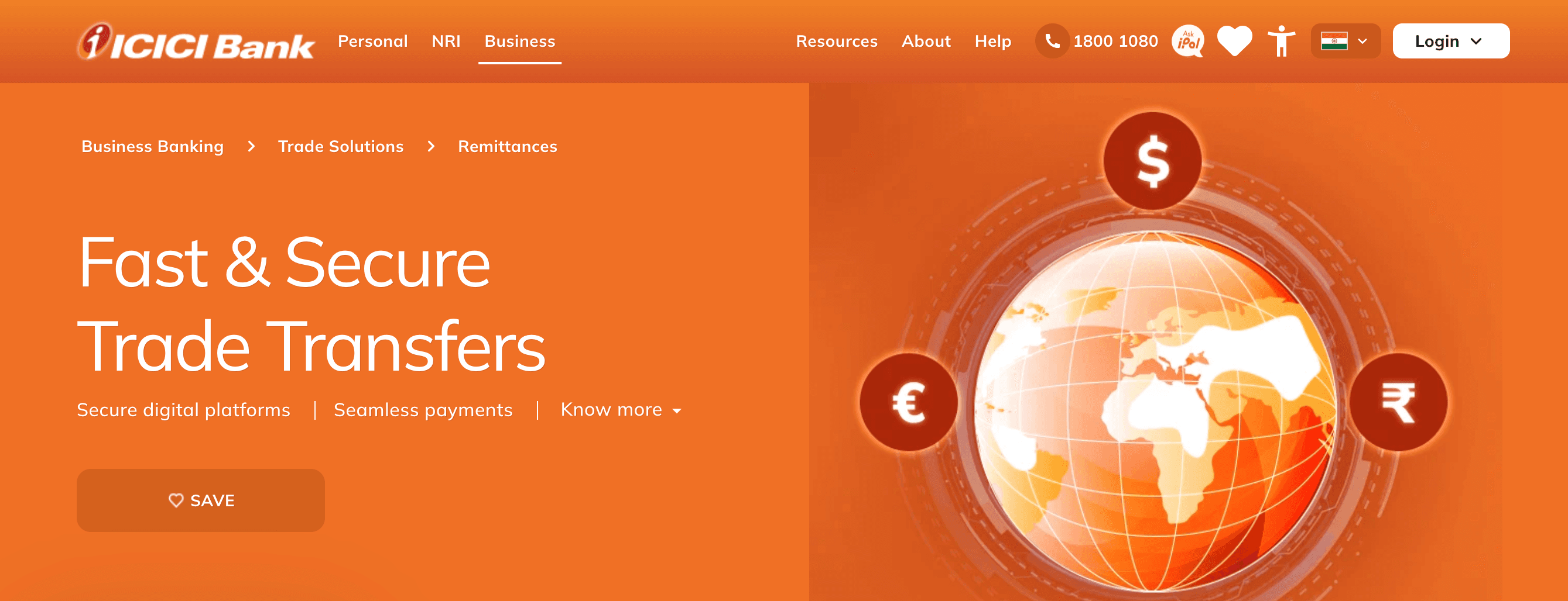 ICICI Bank international payment