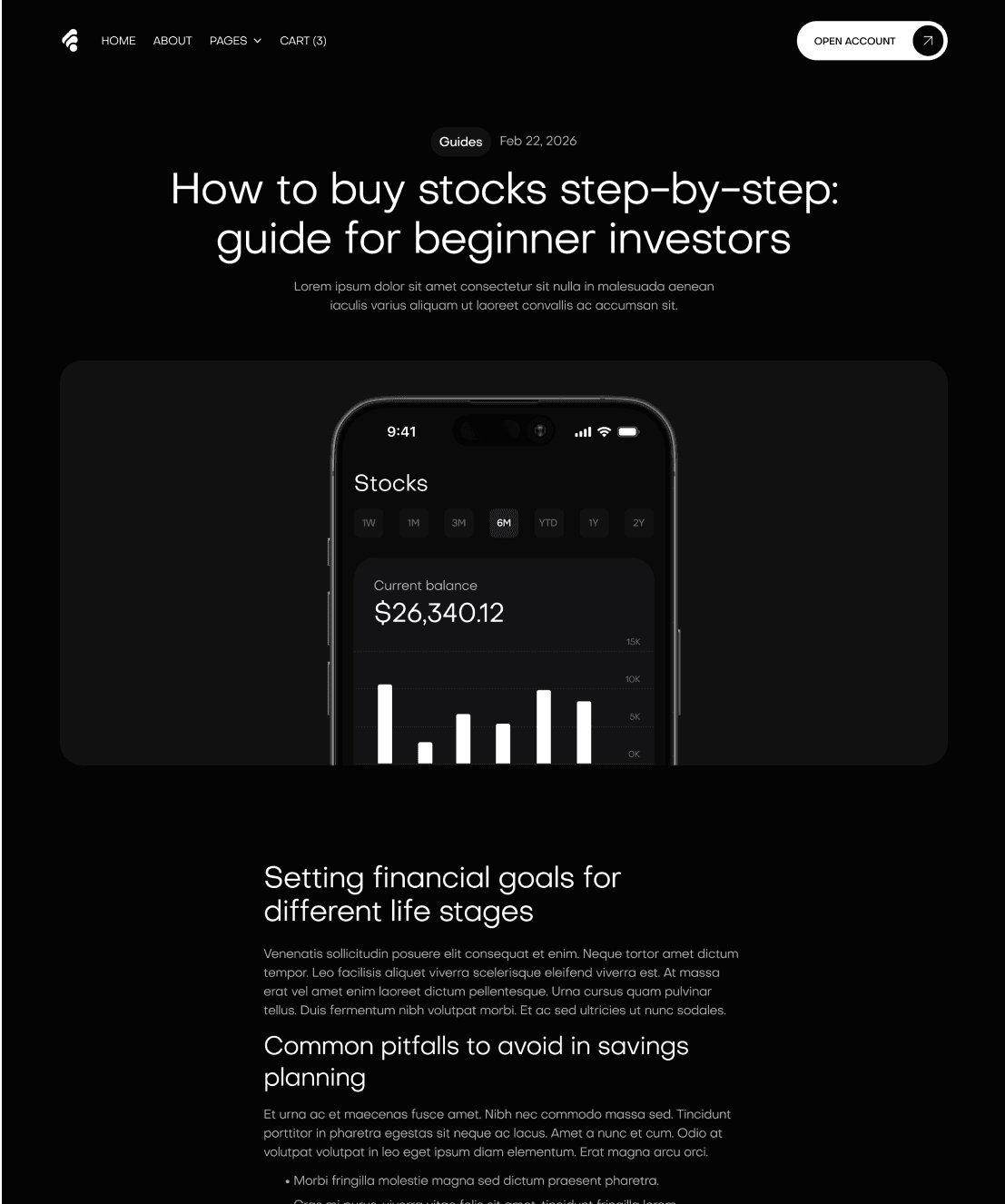Techbeta - Blog Post Page - Website Template