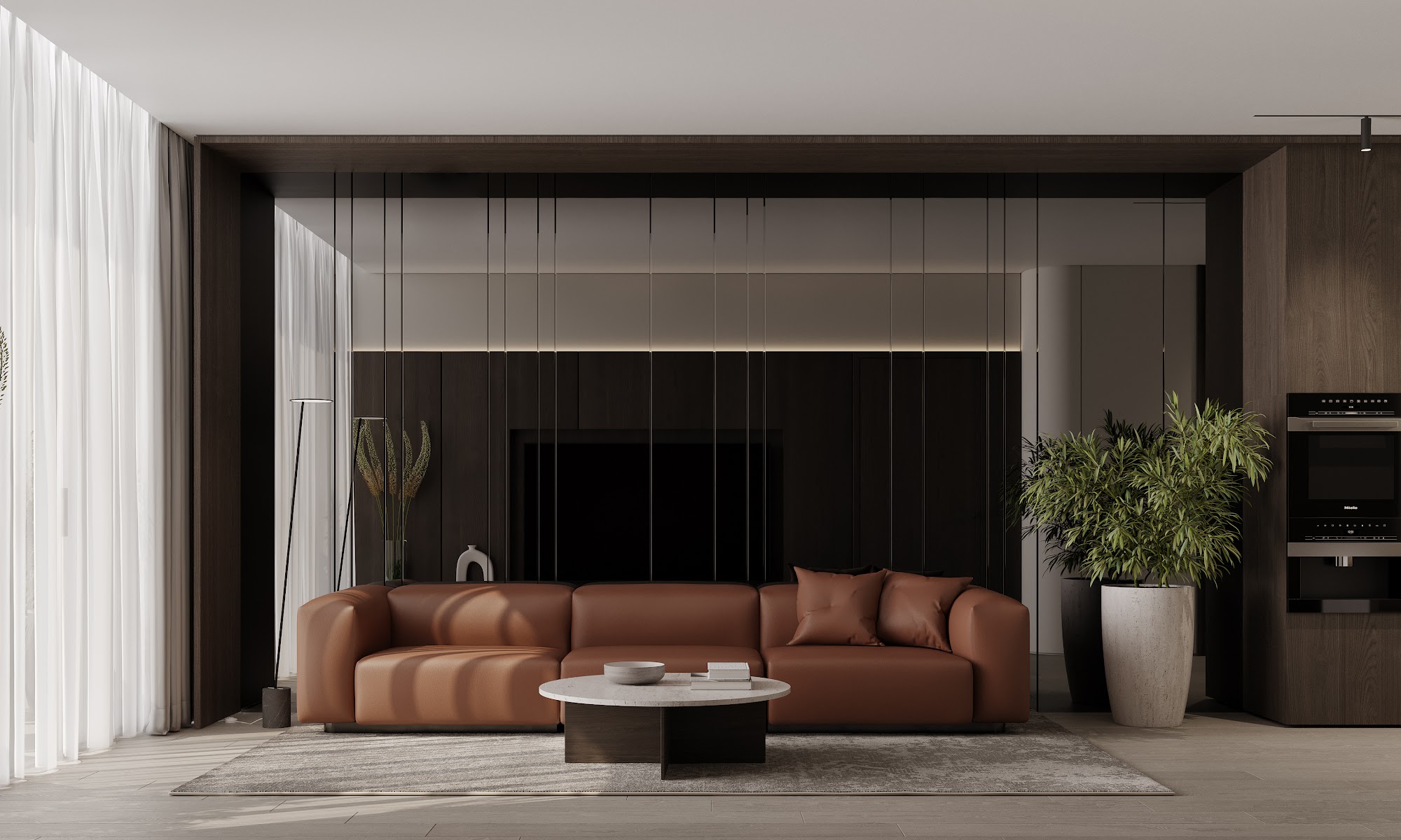 Complex 7 - Apart 1-BR D RT 153 floor — гостиная, Laguna Complex 7, Canggu