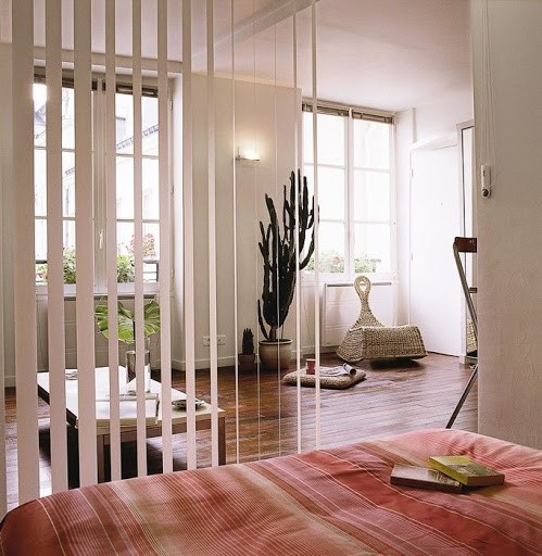 Faux wood vertical blinds for room dividers